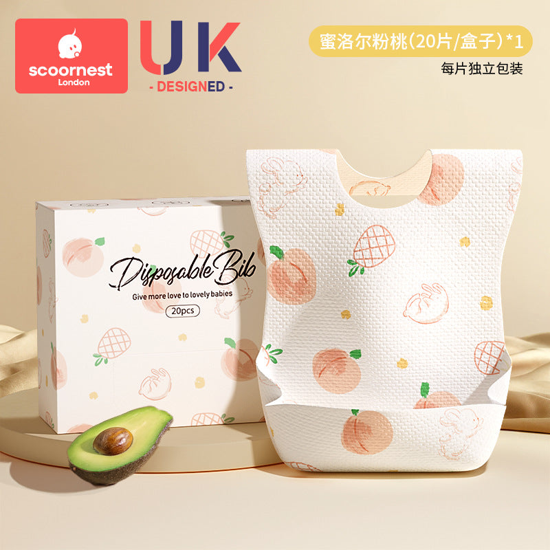 Scoornest Disposable Baby Bibs 20pcs/box 科巢婴儿一次性围兜