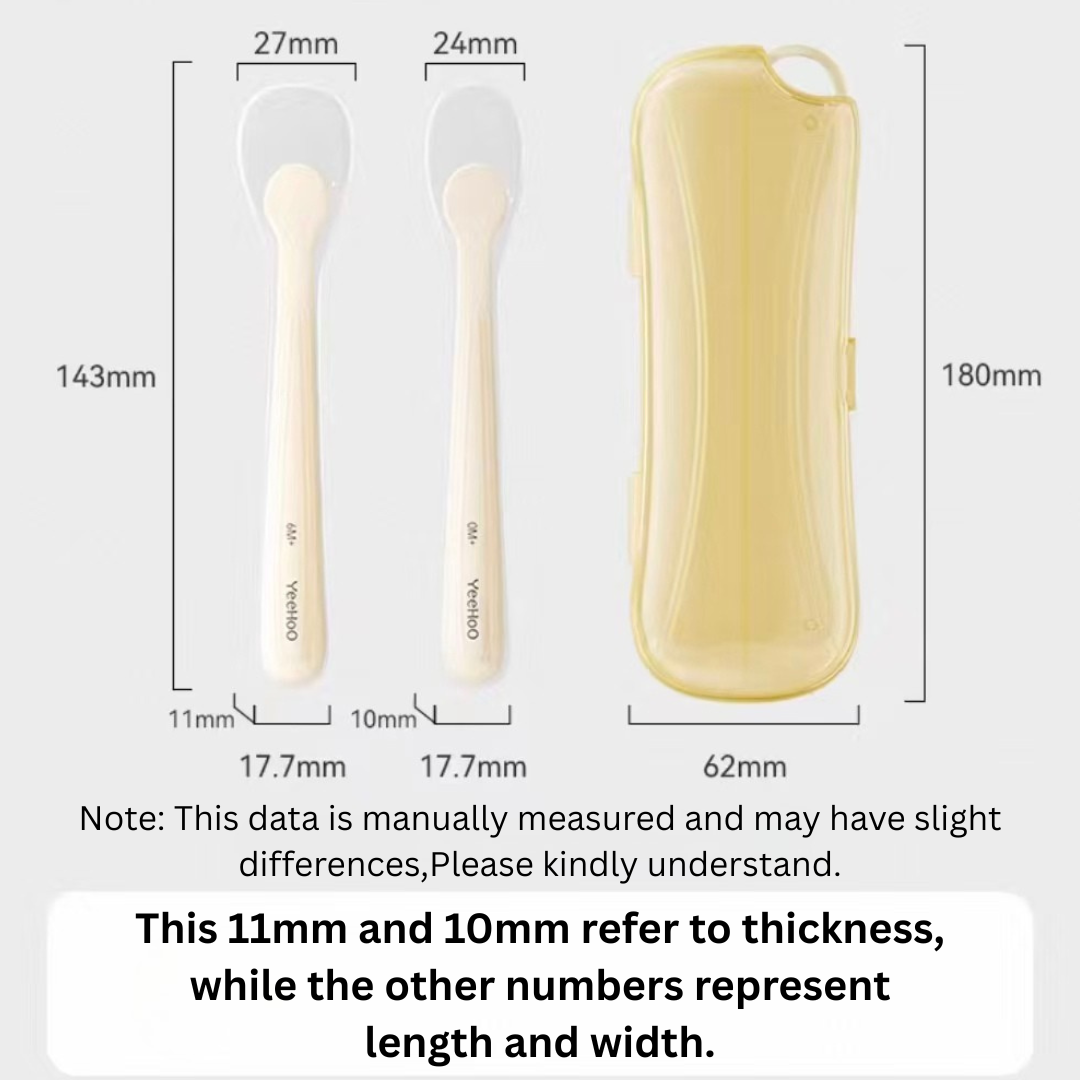 YEEHOO Shell Soft Spoon 2pcs 英氏贝壳软勺
