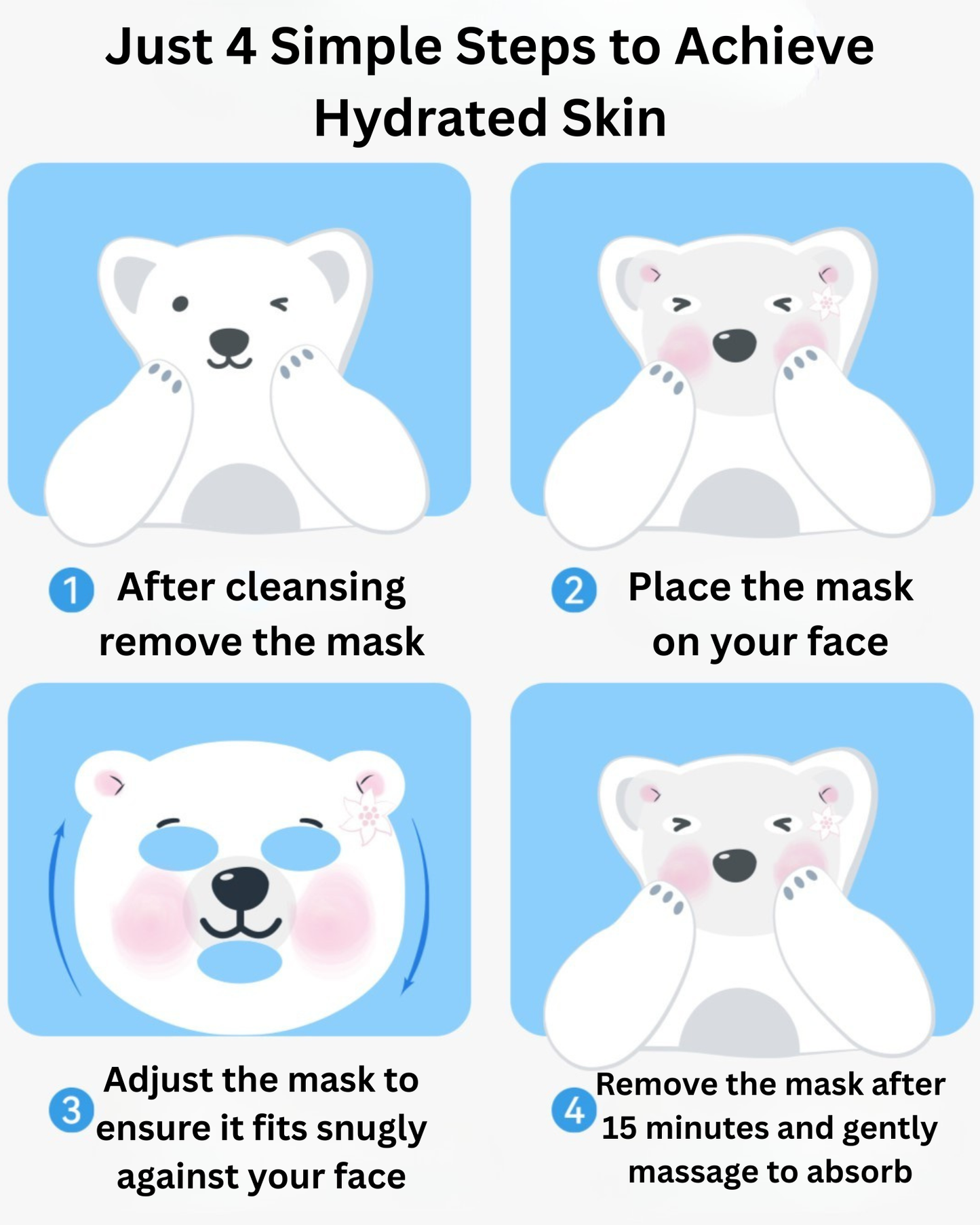 YUMEIJING Kid Edelweiss Mask 22g*5pcs/box 郁美净儿童雪绒花面膜