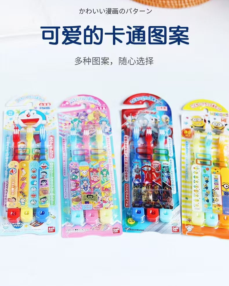 BANDAI Children’s Toothbrush 3pcs/pack 万代儿童牙刷