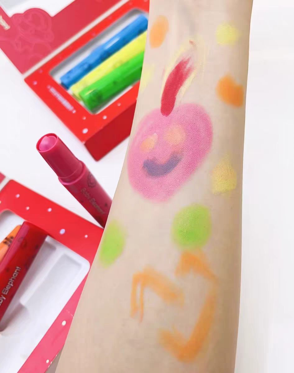 Baby Elephant Cosmic Wonders Crayon Set 2.6g*3/Set 红色小象宇宙奇趣幻彩棒
