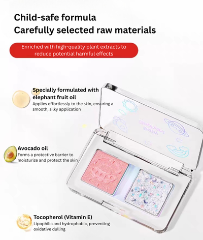 Baby Elephant Cosmic Wonders Dual-Tone Eyeshadow 2g 红色小象宇宙奇趣双色眼影