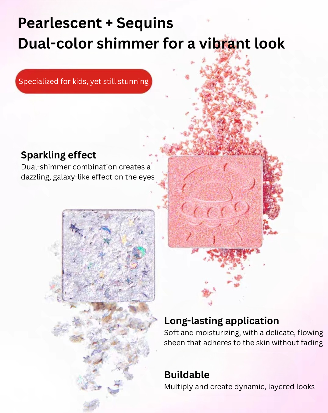 Baby Elephant Cosmic Wonders Dual-Tone Eyeshadow 2g 红色小象宇宙奇趣双色眼影