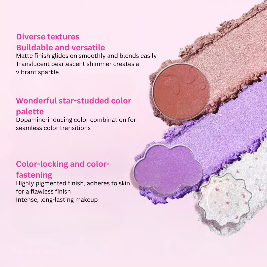 Baby Elephant Cosmic Wonders Starfall Eyeshadow Palette 9g 红色小象宇宙奇趣星落眼影盘