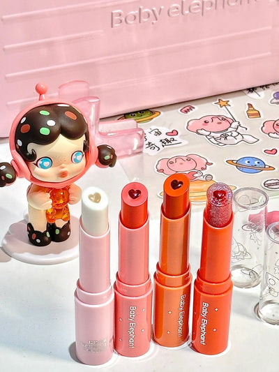 Baby Elephant Cosmic Wonders Sweetheart Lipstick Set 2.8g*4pcs/Set 红色小象宇宙奇趣甜心精华口红套装
