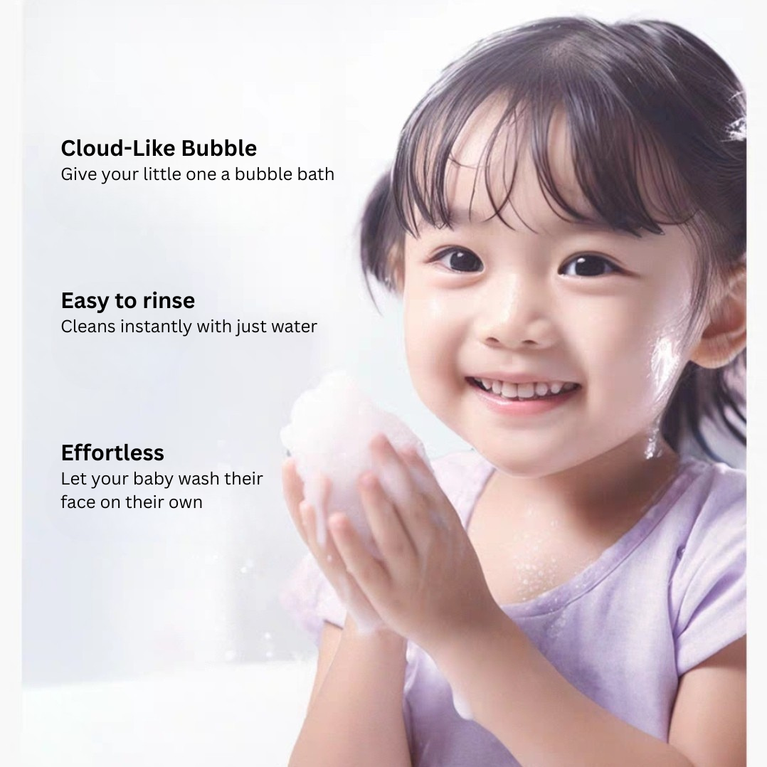 Baby Elephant Kids Cloud-Like Softening Cleansing Foam 110ml 红色小象儿童云感柔润洁面泡泡