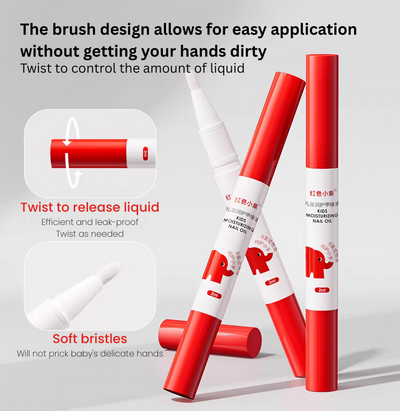Baby Elephant Kids Moisturizing Nail Oil 2ml 红色小象儿童润护甲缘油