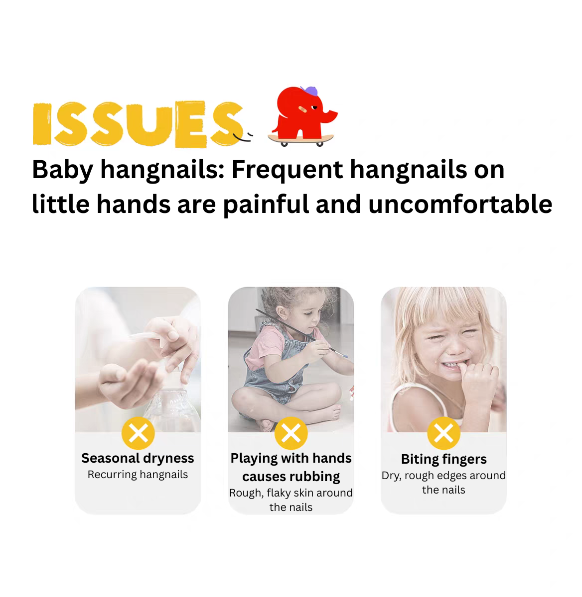 Baby Elephant Kids Moisturizing Nail Oil 2ml 红色小象儿童润护甲缘油