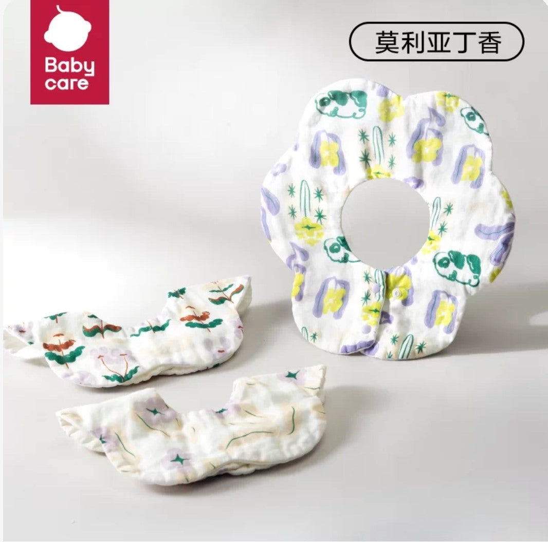 Babycare Cotton Gauze Petal Bib 3pcs babycare纱布花瓣围嘴