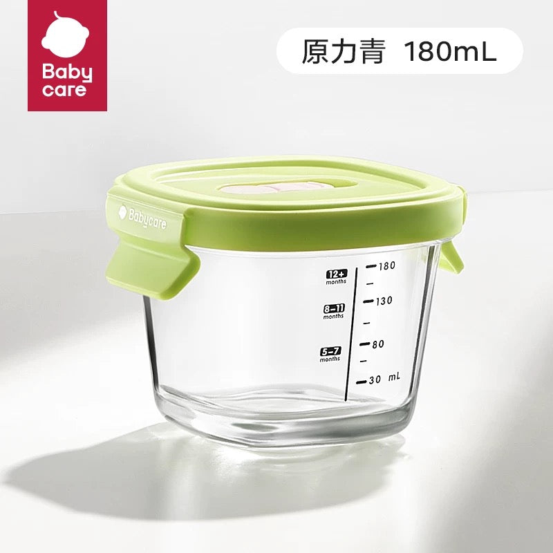 Babycare Glass Food Storage Container 180/220ml babycare玻璃辅食盒