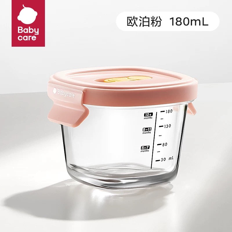 Babycare Glass Food Storage Container 180/220ml babycare玻璃辅食盒