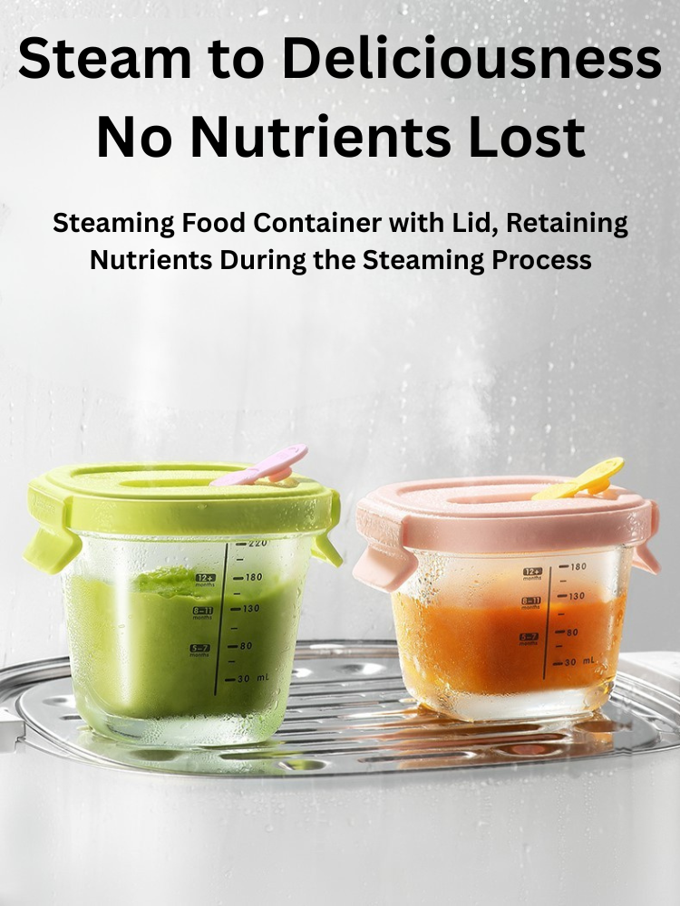 Babycare Glass Food Storage Container 180/220ml babycare玻璃辅食盒