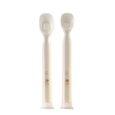 Babycare Silicone Newborn Spoon + Feeding Spoon Set 2pcs babycare硅胶新生儿勺＋辅食勺两件套