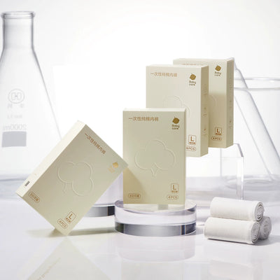 Babycare Postpartum Disposable Cotton Underwear 4pcs/box babycare产后一次性纯棉内裤