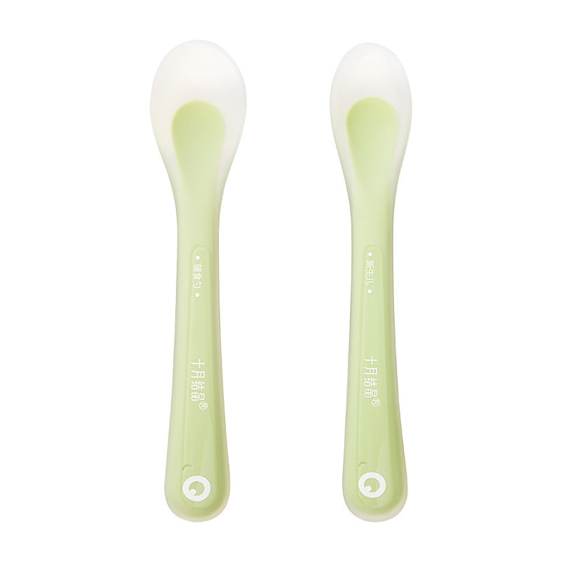 Be A Better Mom Baby Silicone Spoon Set 2pcs 十月结晶婴幼儿硅胶勺套装