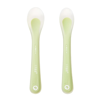 Be A Better Mom Baby Silicone Spoon Set 2pcs 十月结晶婴幼儿硅胶勺套装