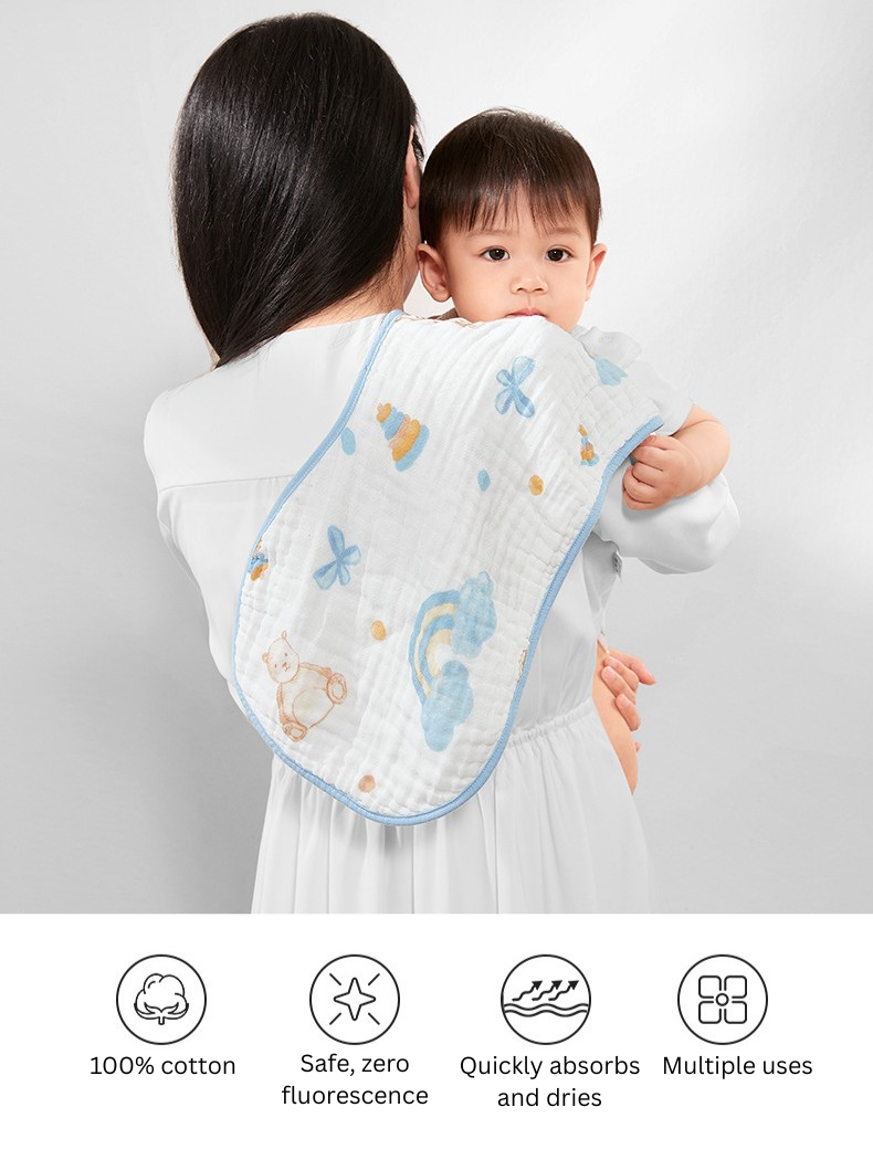 Be A Better Mom Baby Gauze Burp Cloth 2pcs 十月结晶婴儿纱布拍嗝巾