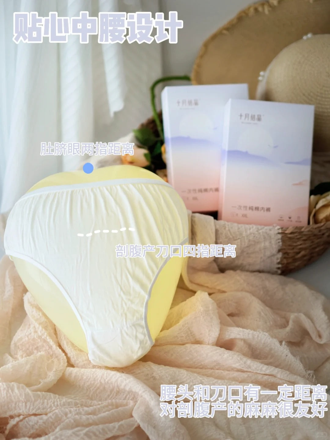 Be A Better Mom Disposable Cotton Underwear 5pcs/box 十月结晶一次性纯棉内裤