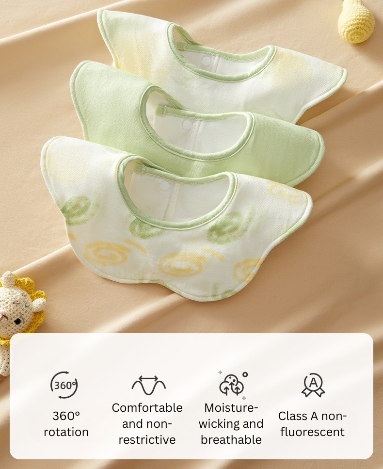 Be A Better Mom One-Way Moisture-Wicking Bib 3pcs 十月结晶单向导湿围嘴