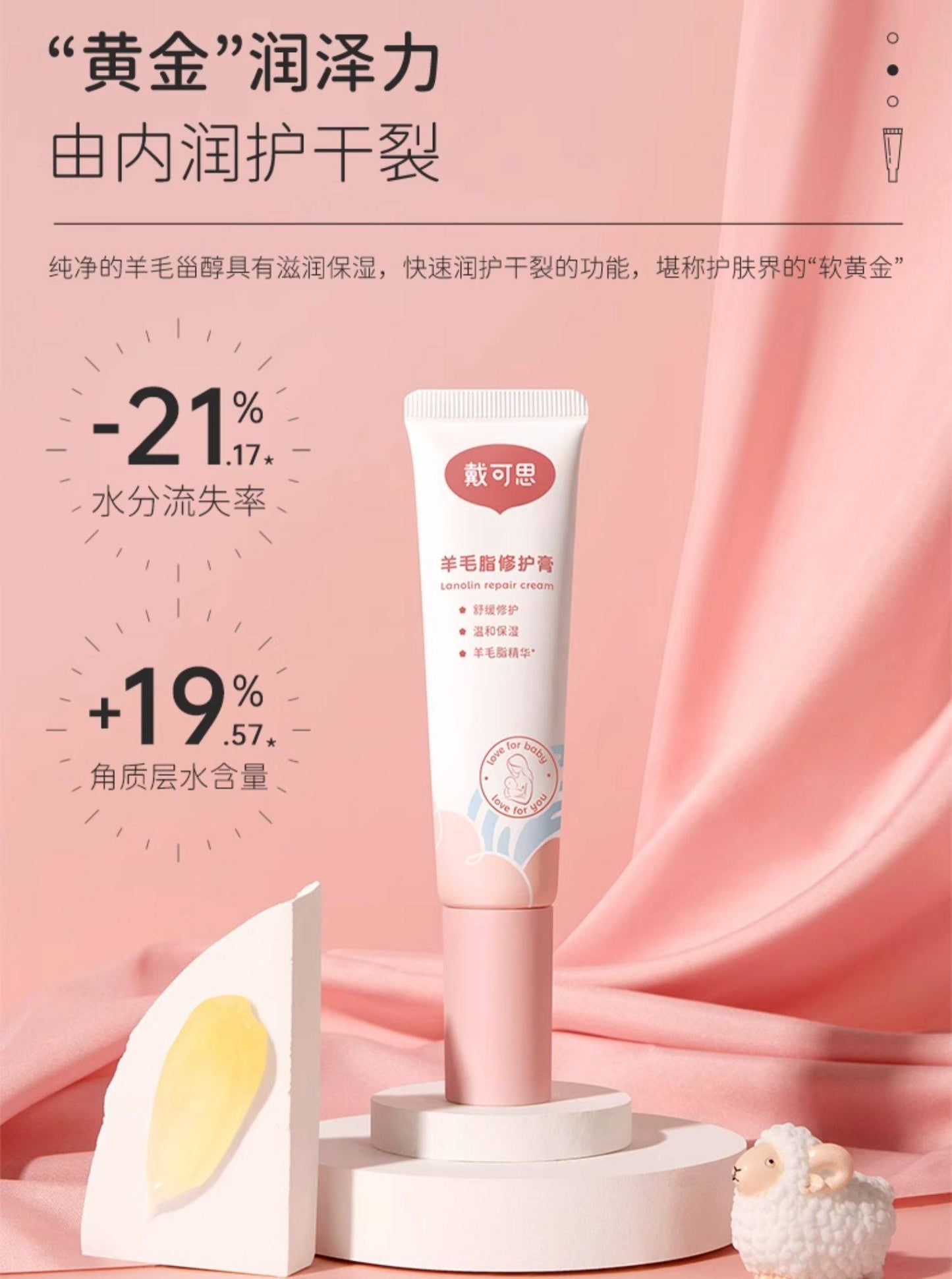 Dexter Lanolin Repair Cream 28g 戴可思羊毛脂修护膏