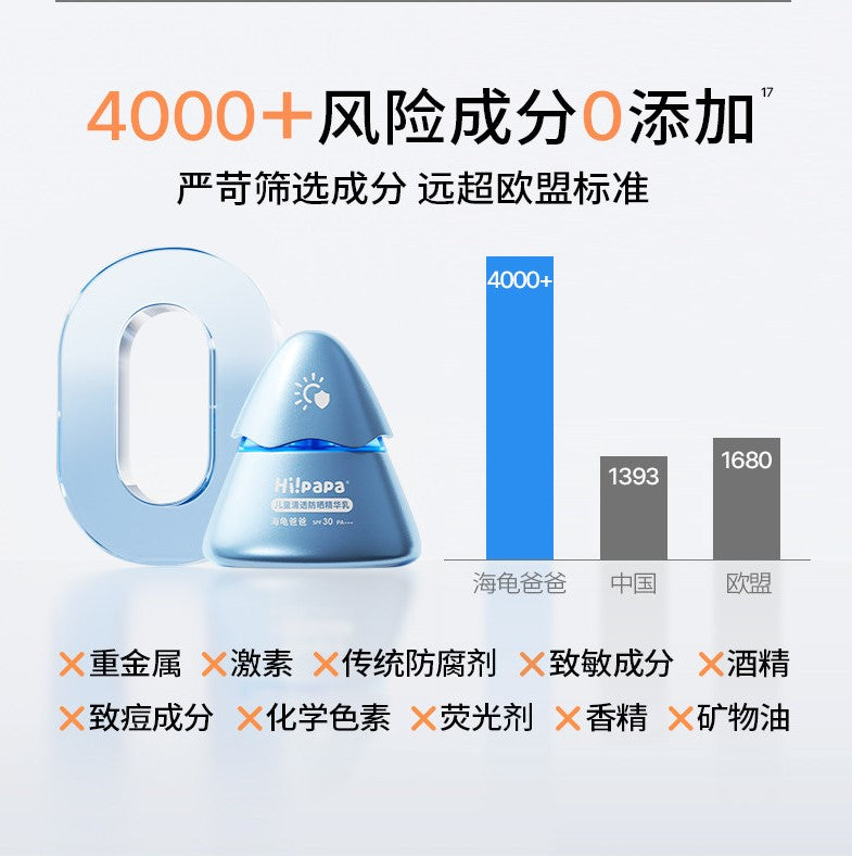 Hipapa Transparent Sunscreen Essence SPF30 PA+++ 30g 海龟爸爸儿童清透防晒精华乳
