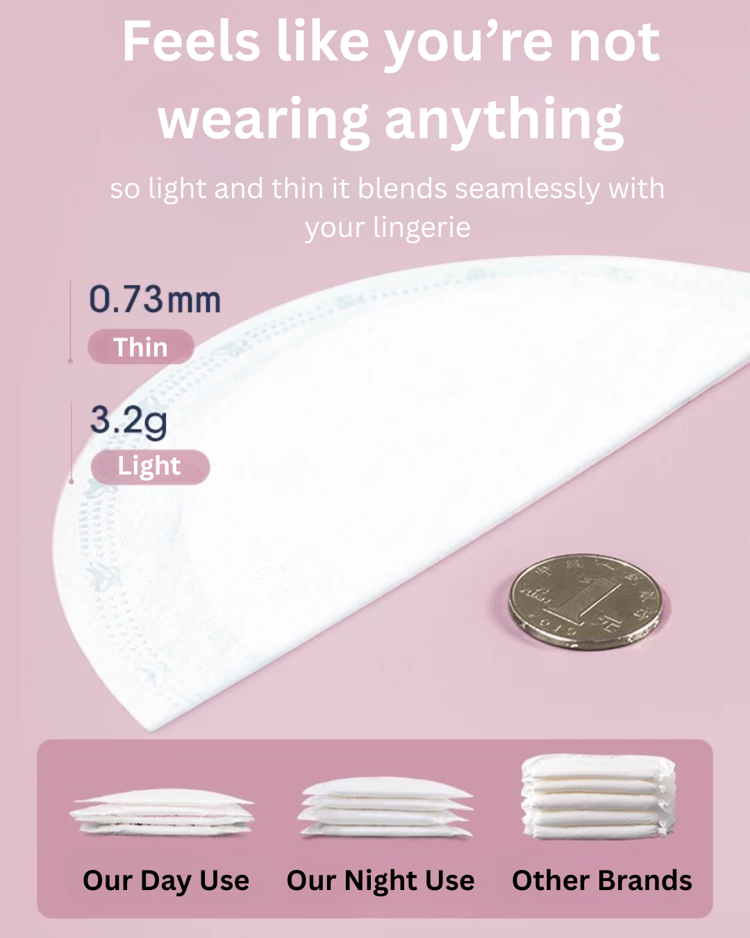Joyncleon Cloud Soft Nursing Pad 50pcs/bag 婧麒云柔小面皮防溢乳垫