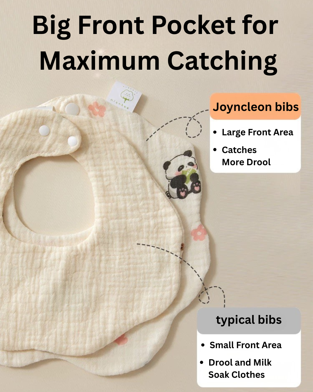 Joyncleon Baby Bib 3pcs 婧麒婴儿围嘴
