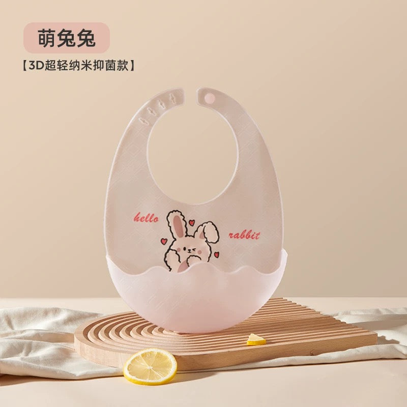 Joyncleon Baby Silicone Bib 婧麒婴儿硅胶围兜