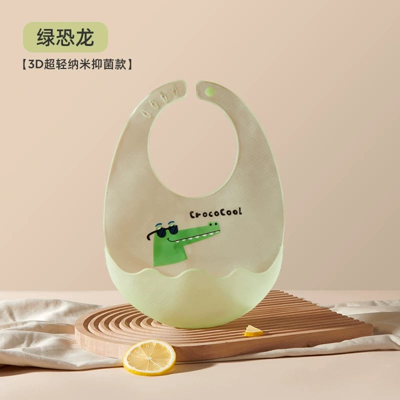 Joyncleon Baby Silicone Bib 婧麒婴儿硅胶围兜