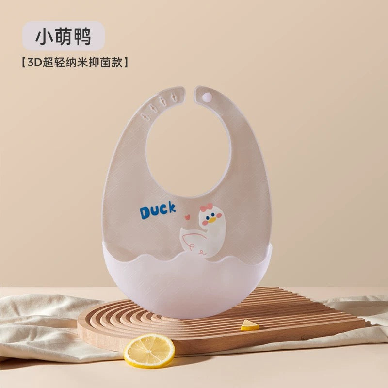 Joyncleon Baby Silicone Bib 婧麒婴儿硅胶围兜