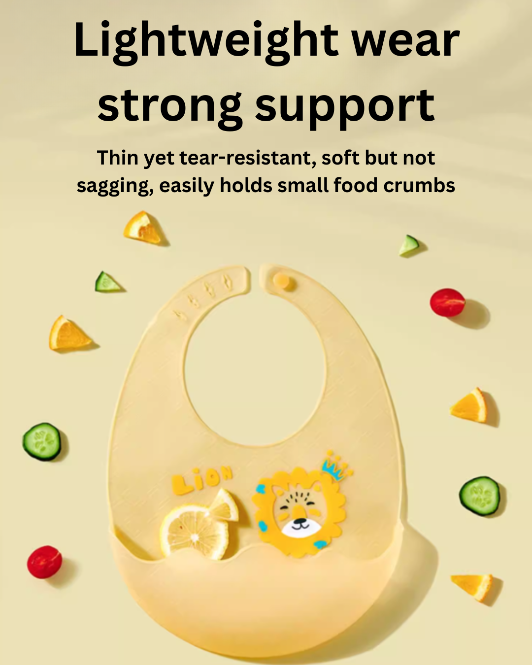 Joyncleon Baby Silicone Bib 婧麒婴儿硅胶围兜