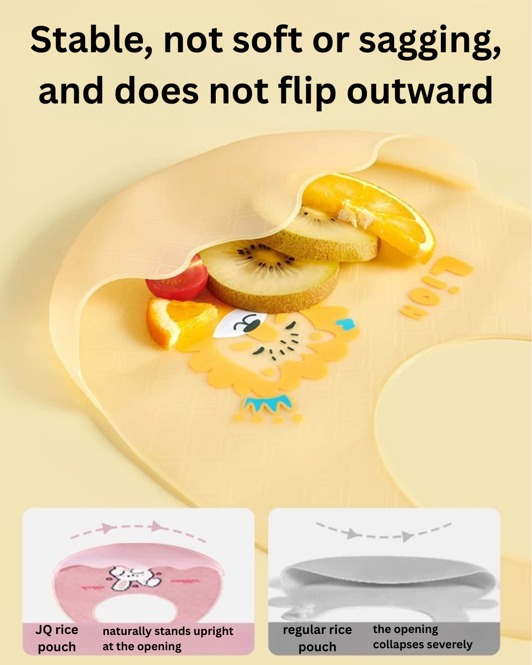 Joyncleon Baby Silicone Bib 婧麒婴儿硅胶围兜
