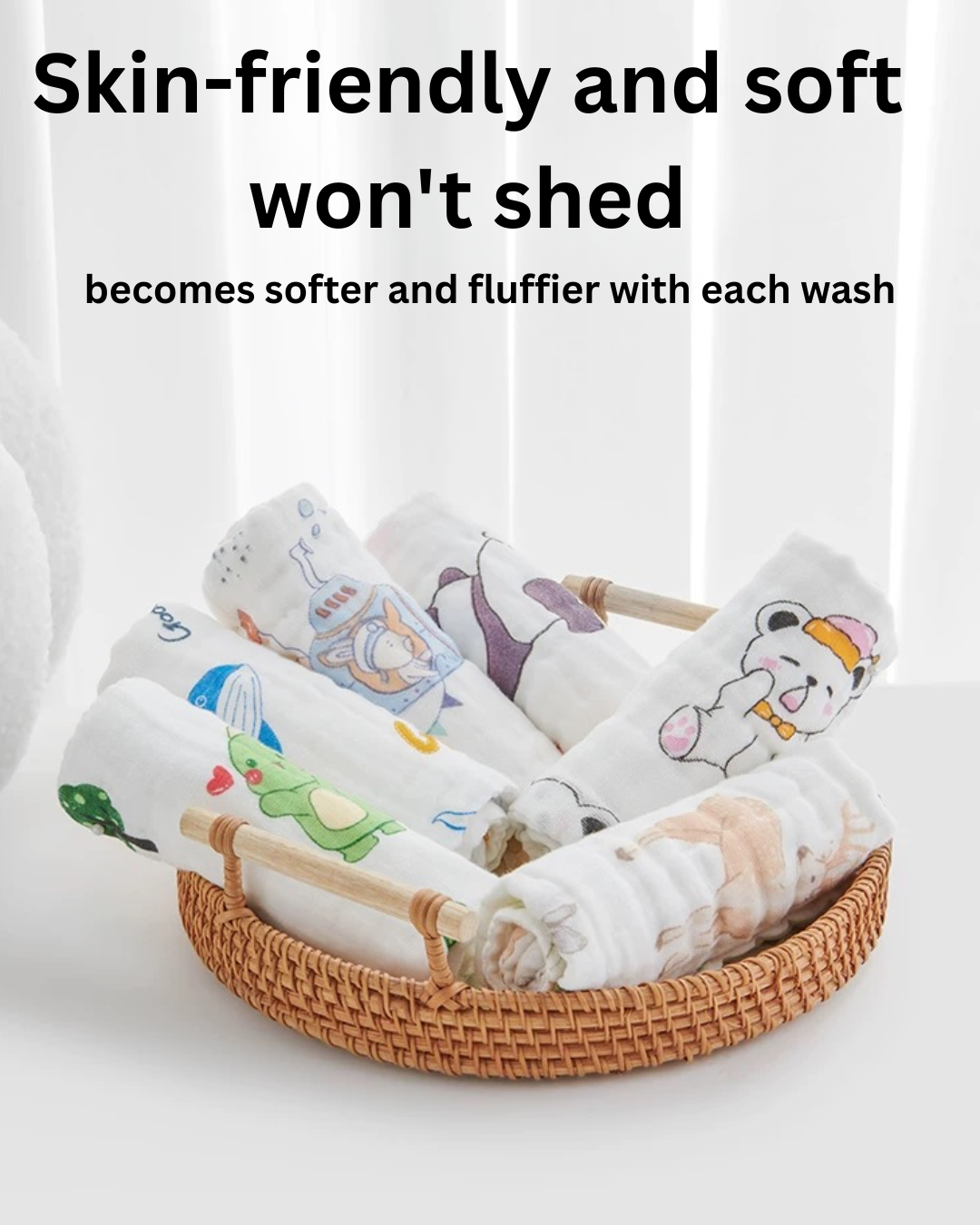 Joyncleon Baby Square Towel 3pcs 婧麒宝宝小方巾