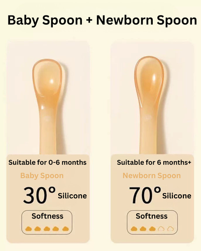 Joyncleon Silicone Soft Spoon 2pcs Set 婧麒硅胶软勺套装