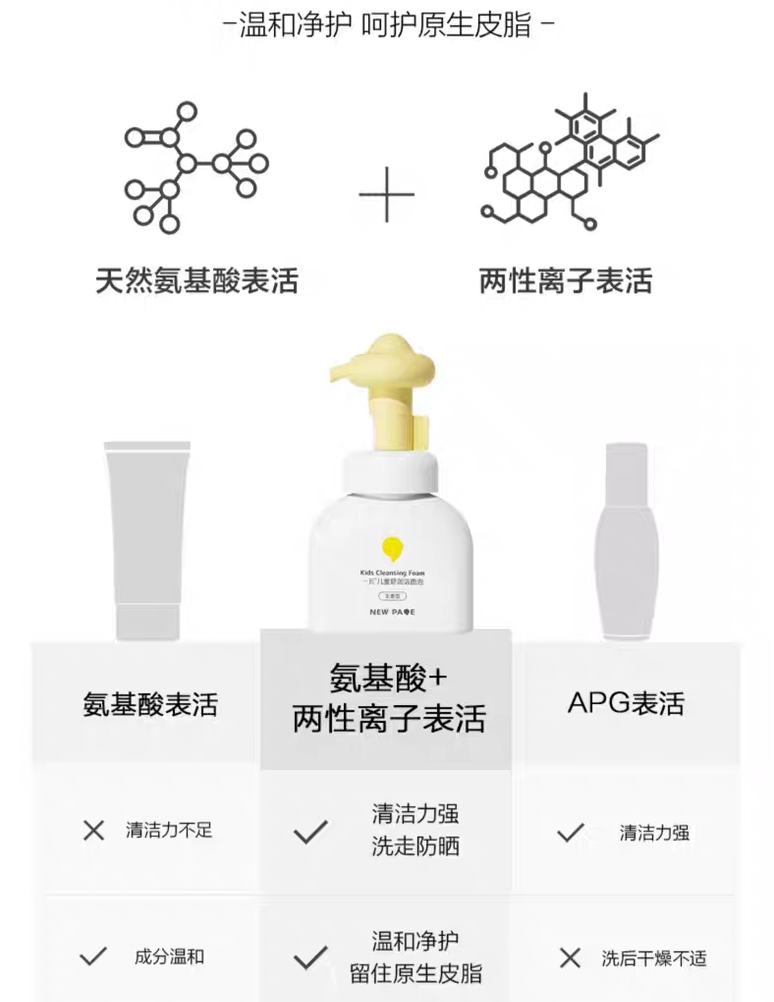 NEWPAGE Kids Soothing Cleansing Foam 150ml 一页儿童舒润洁面泡
