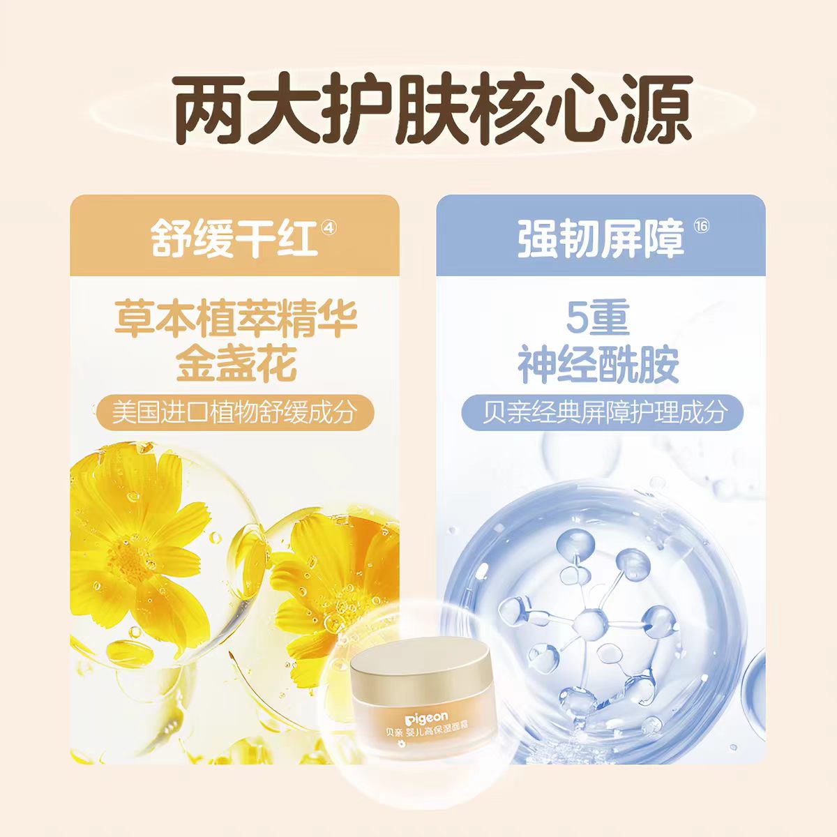 Pigeon Baby High Moisture Cream 8g*4pcs/50g 贝亲婴儿高保湿面霜
