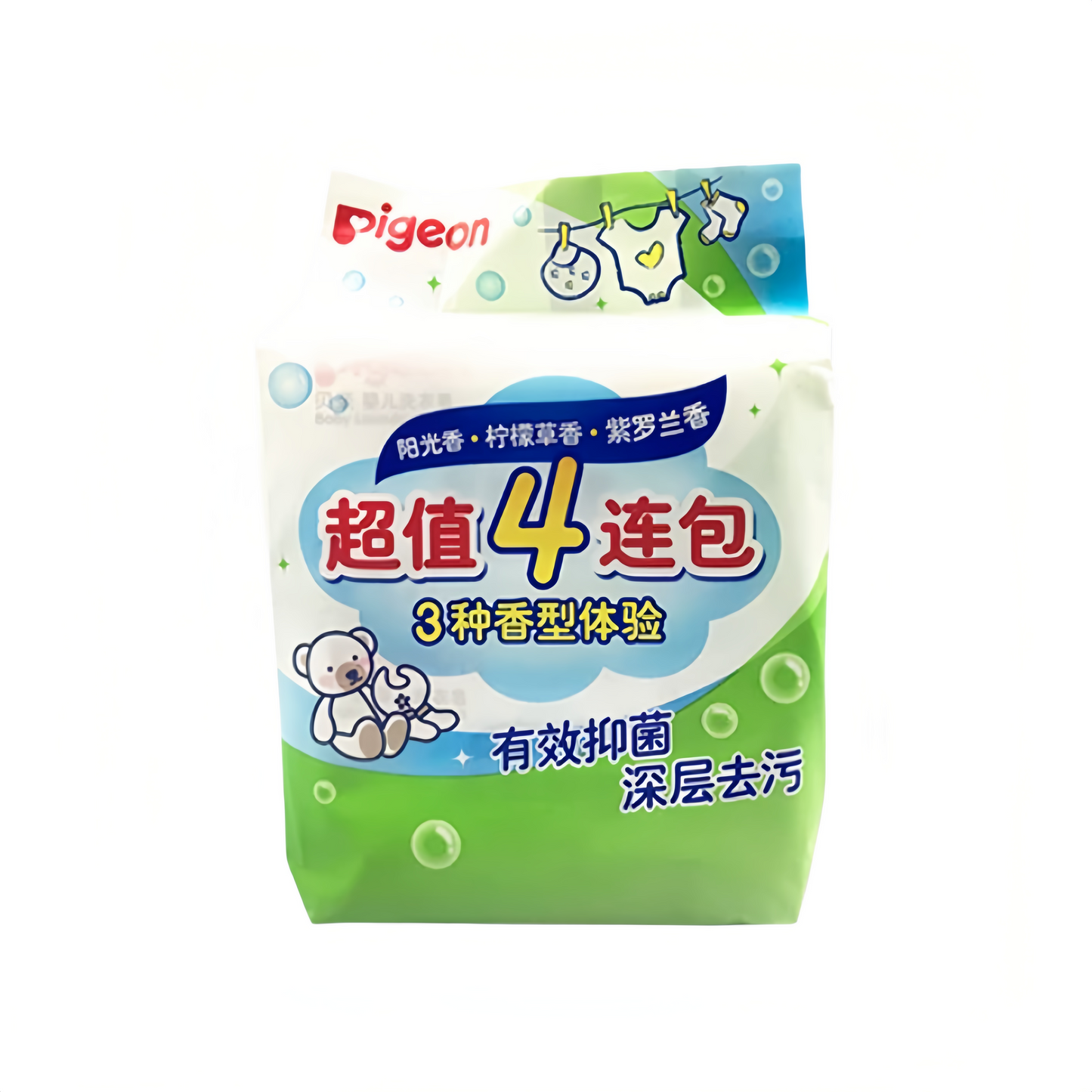 Pigeon Baby Laundry Soap Set 120g*4 贝亲婴儿洗衣皂4连包