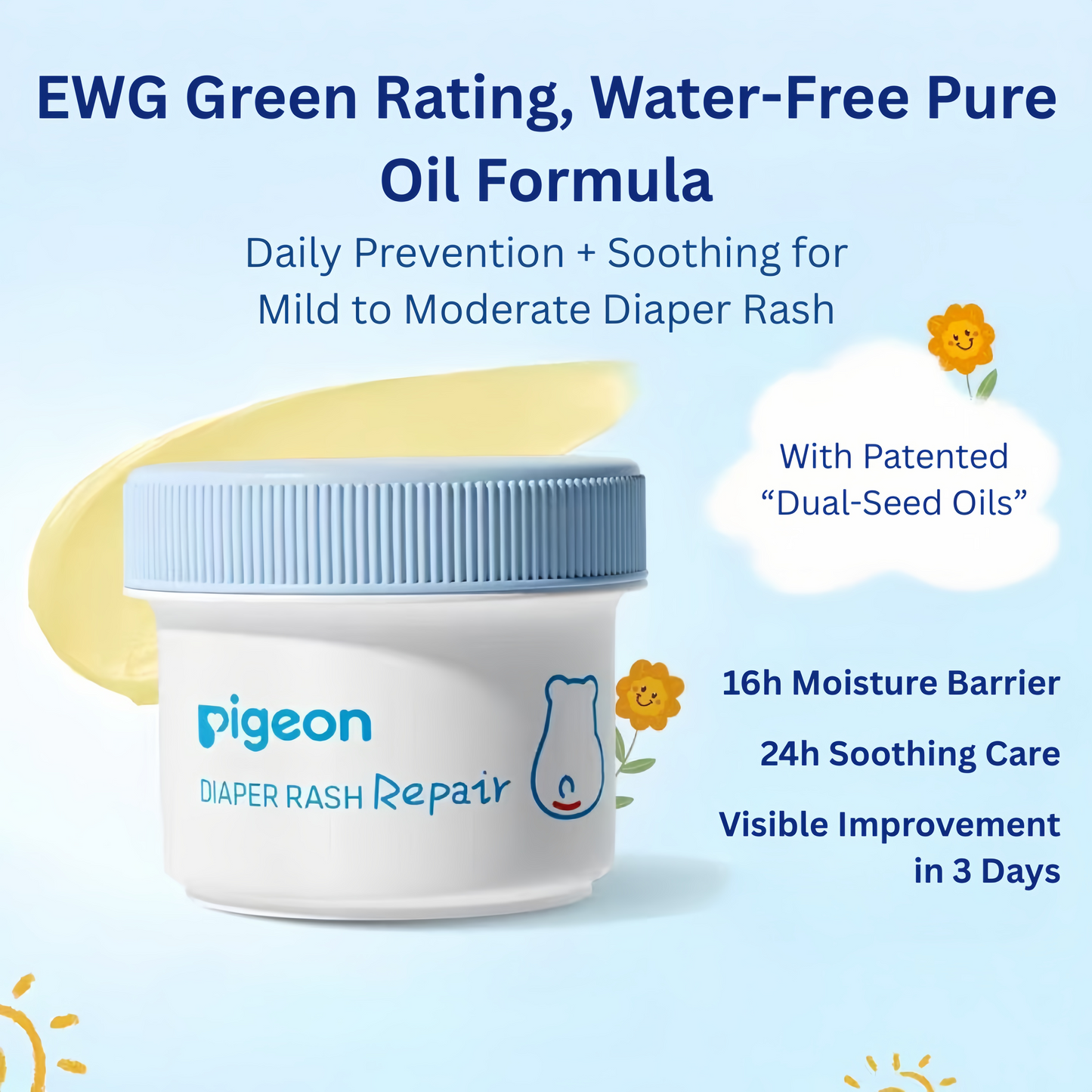 Pigeon Baby Plant-Based Soothing Diaper Cream 45g 贝亲婴儿植物舒缓护臀膏