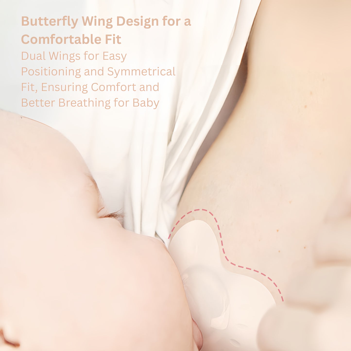 Pigeon Butterfly-Shaped Nipple Shield 2pcs/box 贝亲蝶翼型乳头保护罩