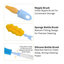 Pigeon Multi-Functional Bottle & Nipple Brush Set 贝亲多功能奶瓶奶嘴刷套装