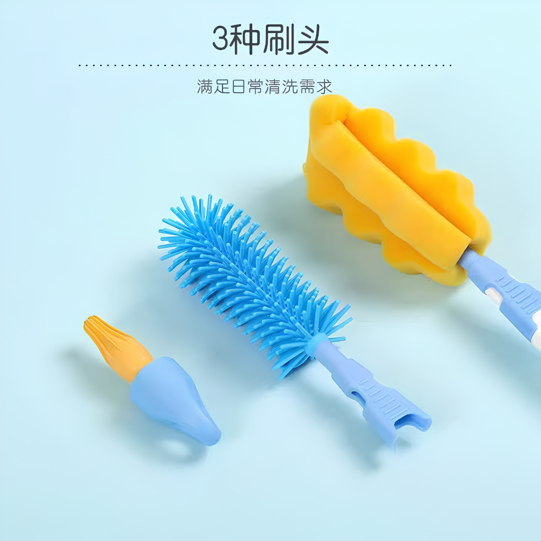 Pigeon Multi-Functional Bottle & Nipple Brush Set 贝亲多功能奶瓶奶嘴刷套装