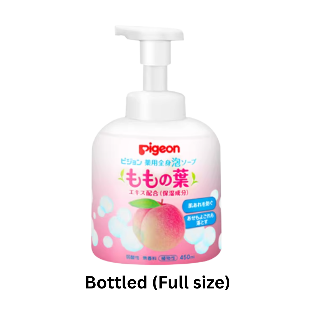 Pigeon Peach Baby 2-in-1 Shampoo & Body Wash 450ml/400ml 日本贝亲桃子水婴儿洗护洗发沐浴二合一