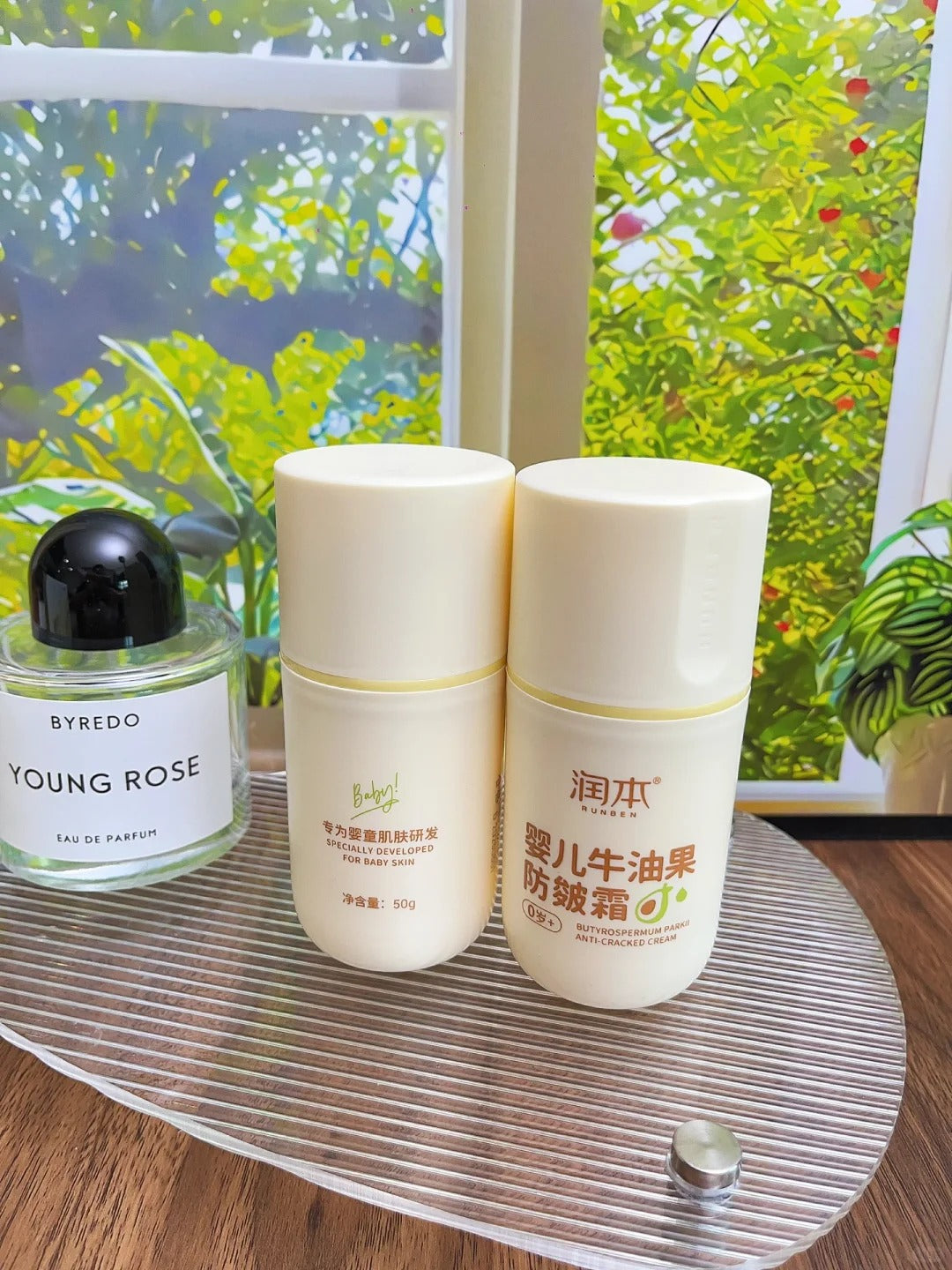 RUNBEN Baby Butyrospermum Parkii Anti-Cracked Cream 50g 润本婴儿牛油果防皴霜