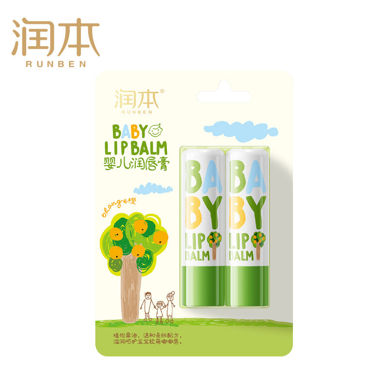 RUNBEN Baby Lip Balm 4g*2 润本婴儿润唇膏