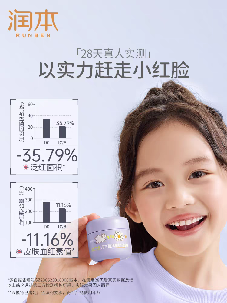 RUNBEN Chamomile Childcare Cream 50g 润本洋甘菊儿童护理霜