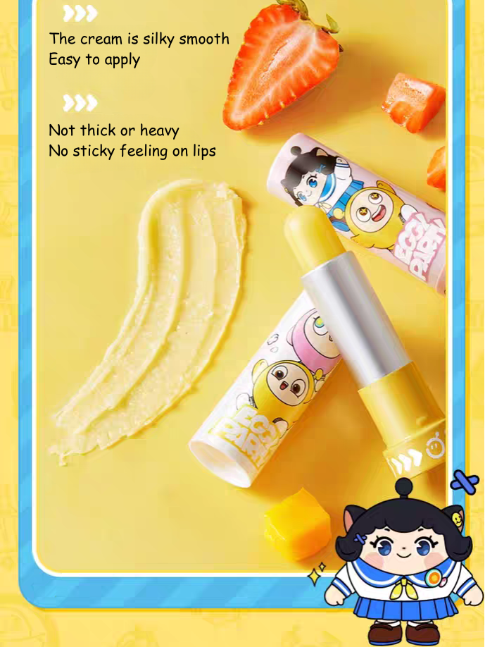 RUNBEN Eggy Party Custom Edition Egg Yolk Oil Special Care Lip Balm 4.2g 润本蛋仔派对定制款蛋黄油特护润唇膏