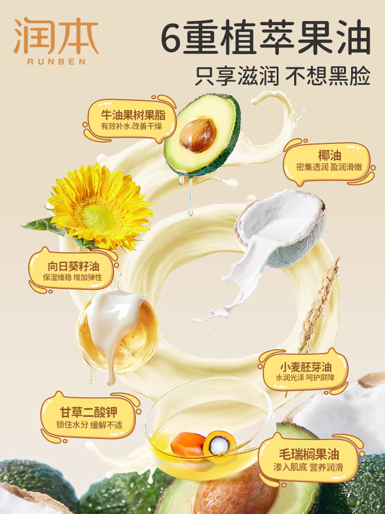 RUNBEN Kids Hydrating Moisturizing & Anti-Crack Cream 50g/75g 润本儿童滋润防皴霜