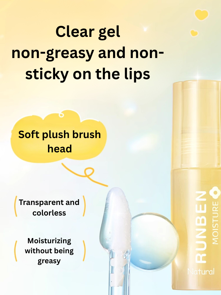RUNBEN Squalane & Fruit Oil Lip Gloss 2g 润本角鲨烷果油唇蜜