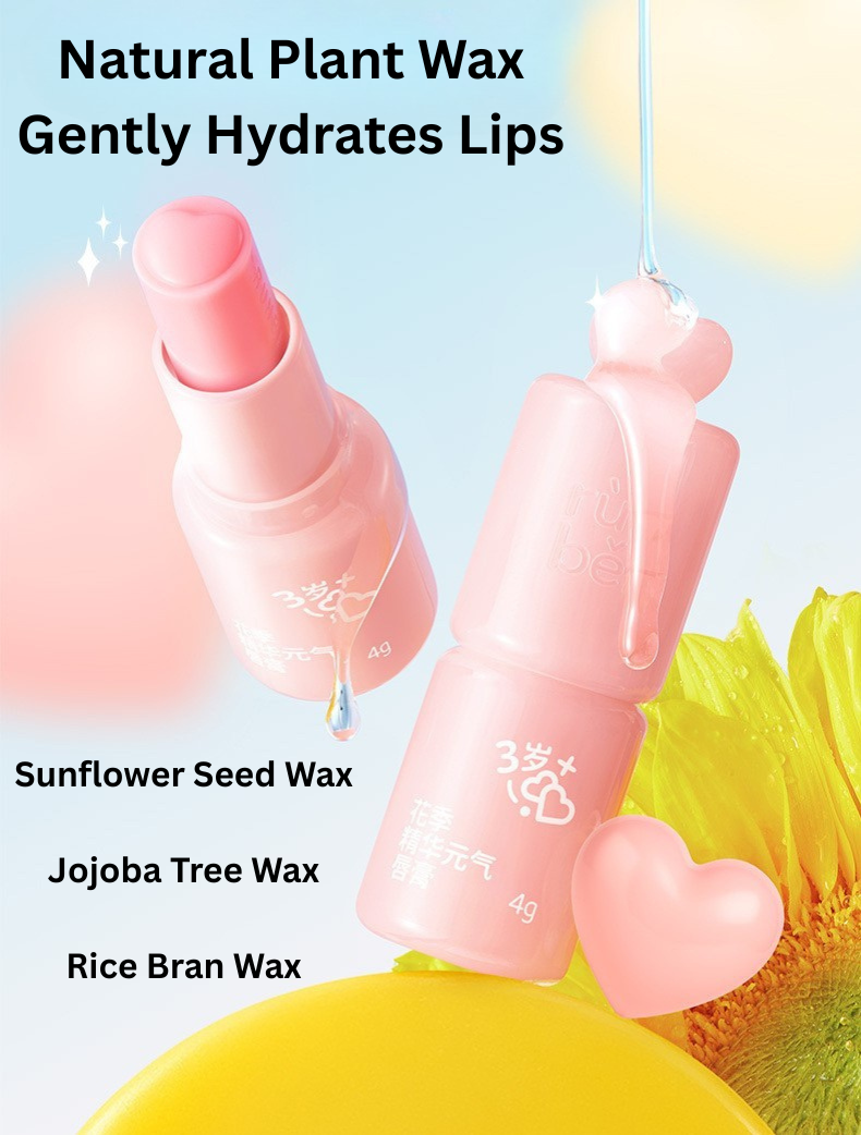 RUNEBN Flower Season Essence Energizing Lip Balm 4g 润本花季精华元气唇膏