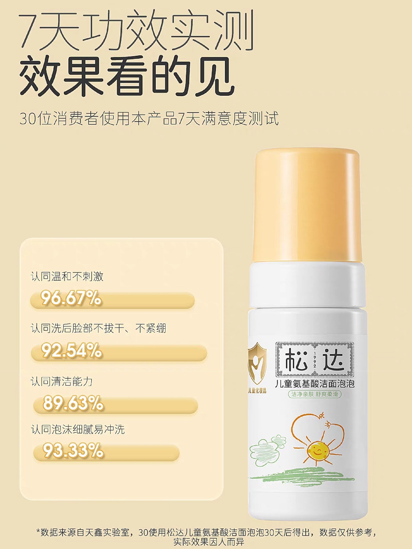 SONGDA Kids Amino Acid Foam Cleanser 30ml/100ml 松达儿童氨基酸洁面泡泡